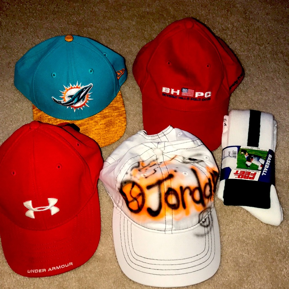 Dolphins  and under armor caps